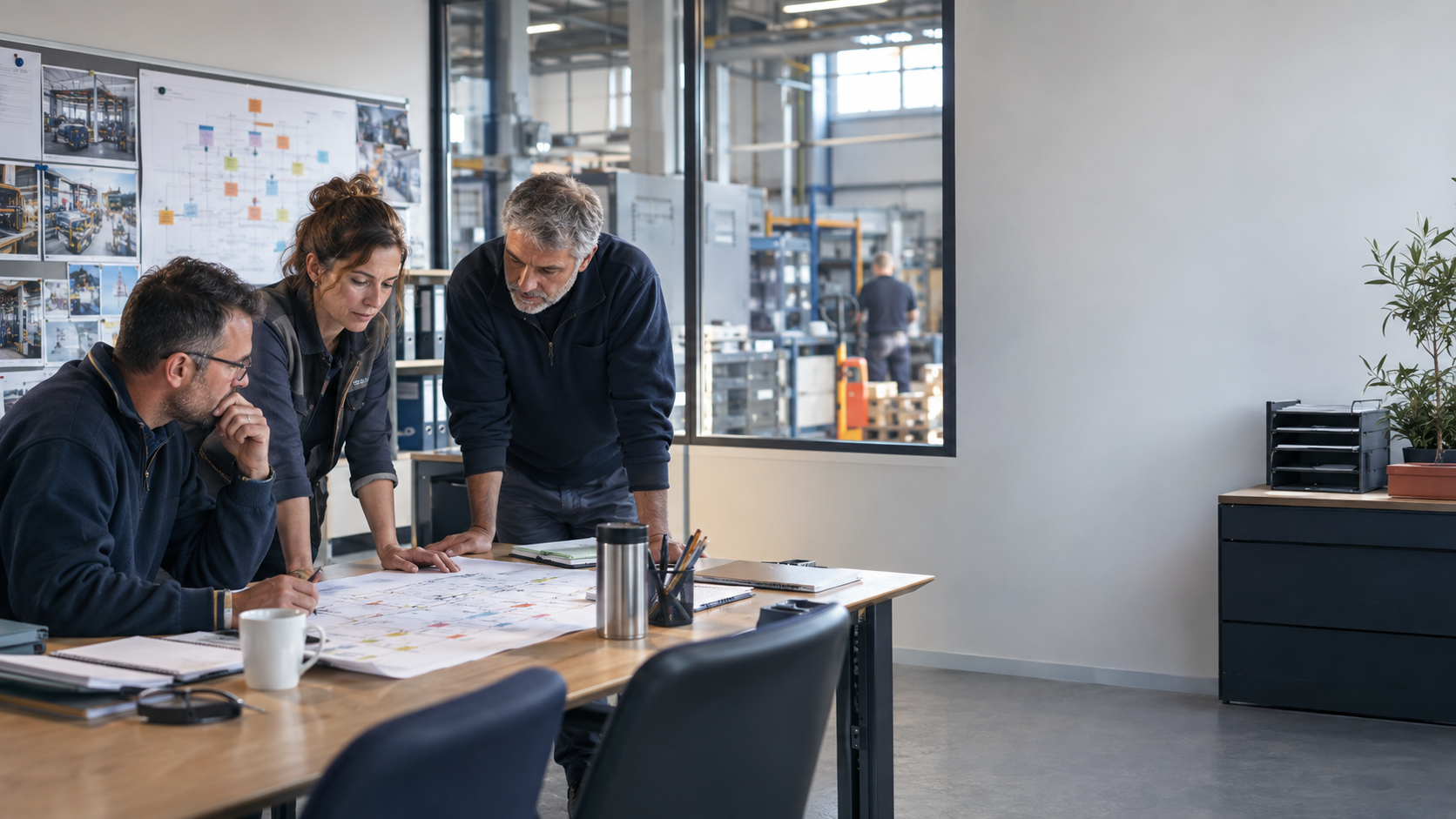 Équipe en atelier de transformation